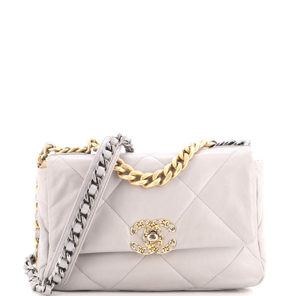Chanel Medium 19 Flap Bag Quilted Leather